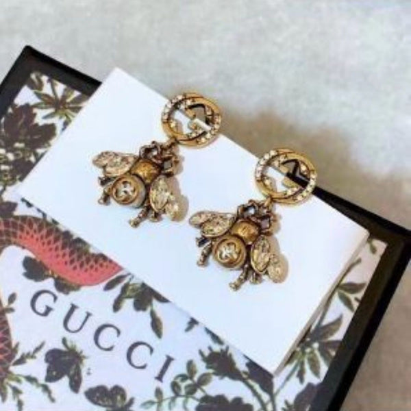 Luxury Bee earrings with Interlocking G