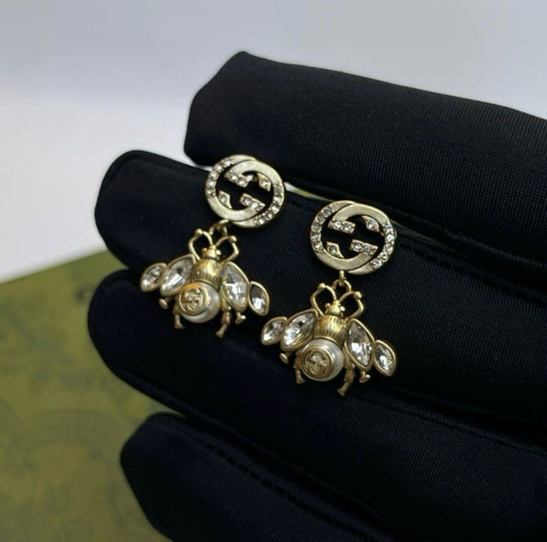 Luxury Bee earrings with Interlocking G