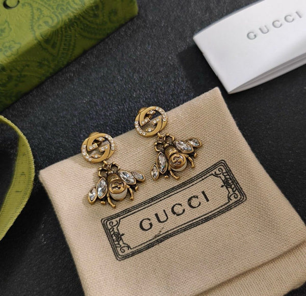 Luxury Bee earrings with Interlocking G