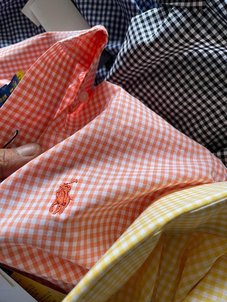 Premium Check Print With Embroidery Logo Shirt