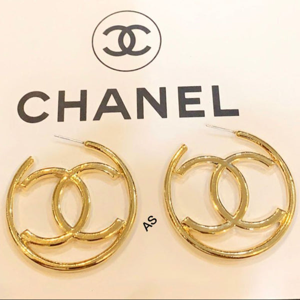 Women’s Gold-Tone CC Hookup Earrings Chic, Trendy & Luxurious Finish