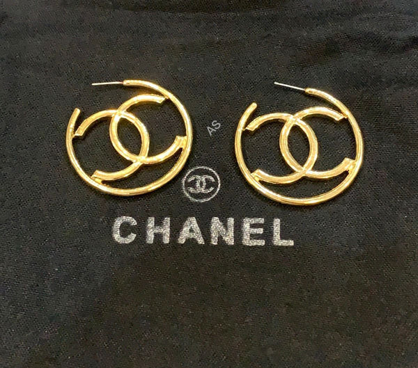 Women’s Gold-Tone CC Hookup Earrings Chic, Trendy & Luxurious Finish