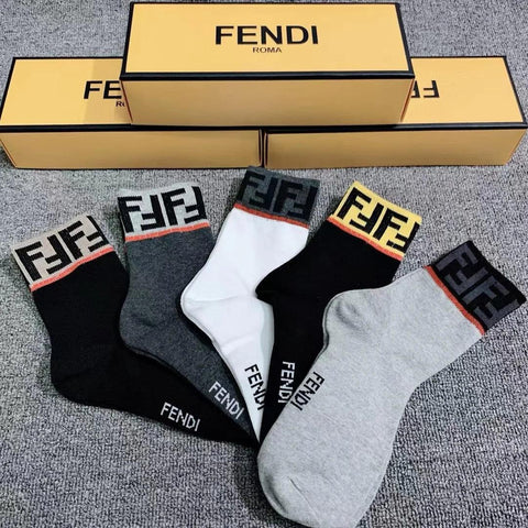FF Initial Logo Socks Stylish Branded Socks for Everyday Wear