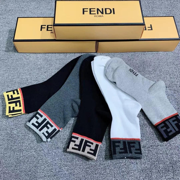 FF Initial Logo Socks Stylish Branded Socks for Everyday Wear