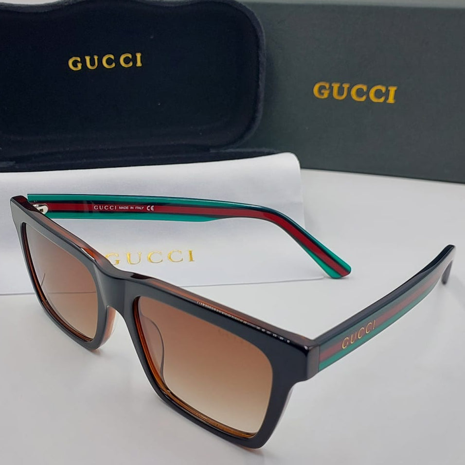 Rectangular Frame Branded Sunglasses