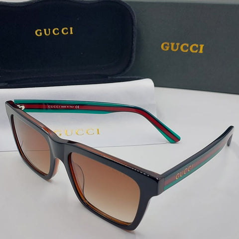 Rectangular Frame Branded Sunglasses