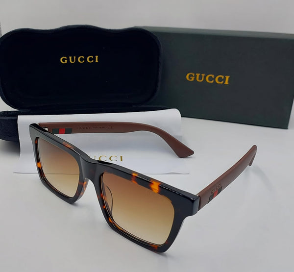 Rectangular Frame Branded Sunglasses
