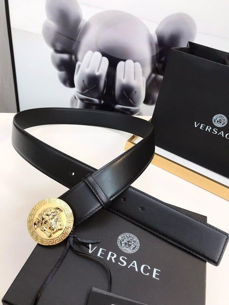 Medusa Biggie Leather Belt
