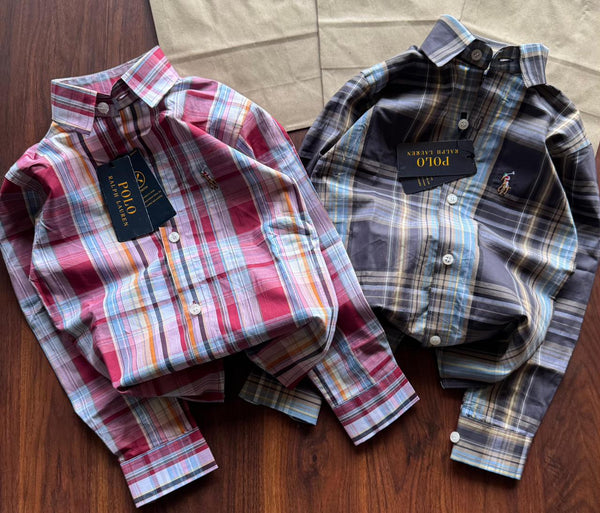 Imported  Striped  Full Sleeve Branded Shirt