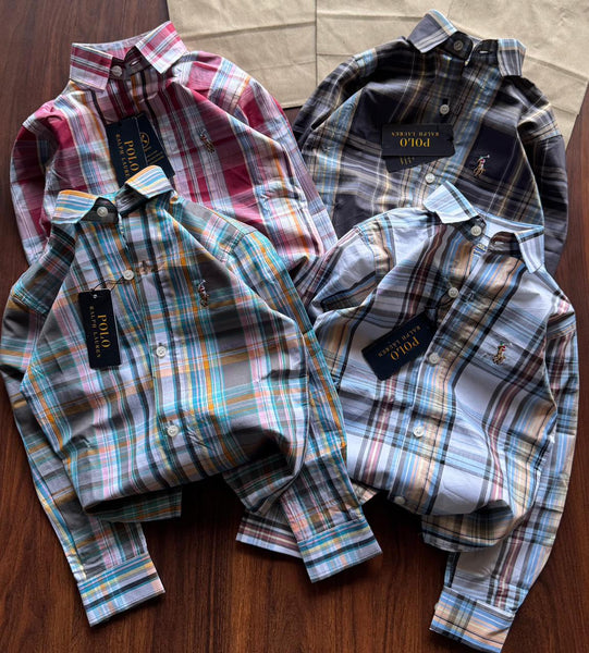 Imported  Striped  Full Sleeve Branded Shirt