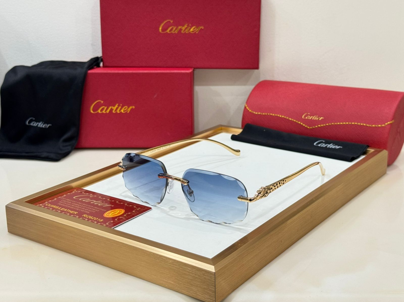 Exclusive Premium Initial Panther  Sunglass for  Women