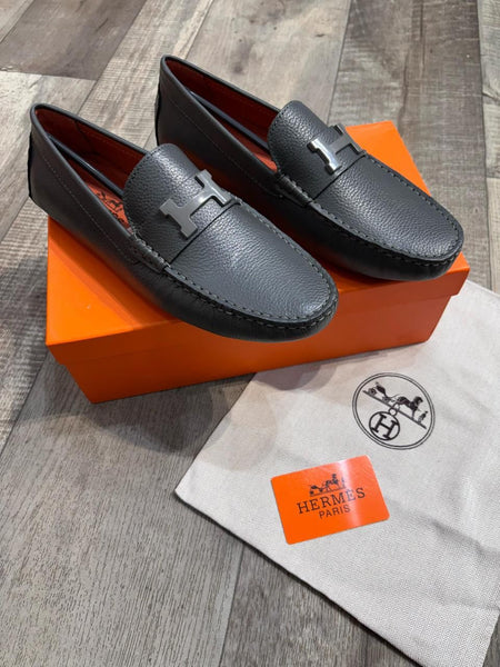 Elegant and Premium H Initial Logo  Loafers