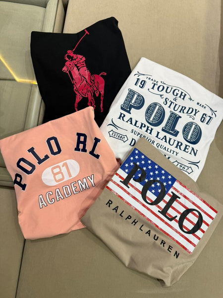 Imported Logo Printed Round Neck  T-Shirt