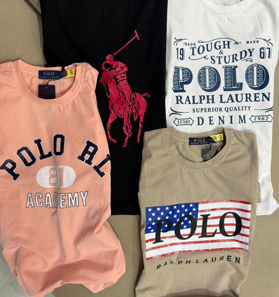 Imported Logo Printed Round Neck  T-Shirt