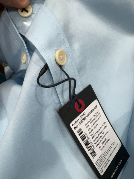 Men Solid Shirt With Printed Undercollar