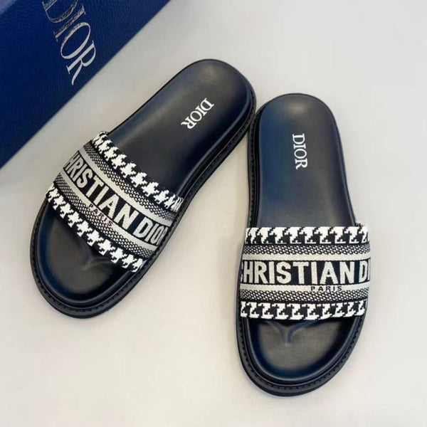 Premium Embroidered  Slide Sandal For Men