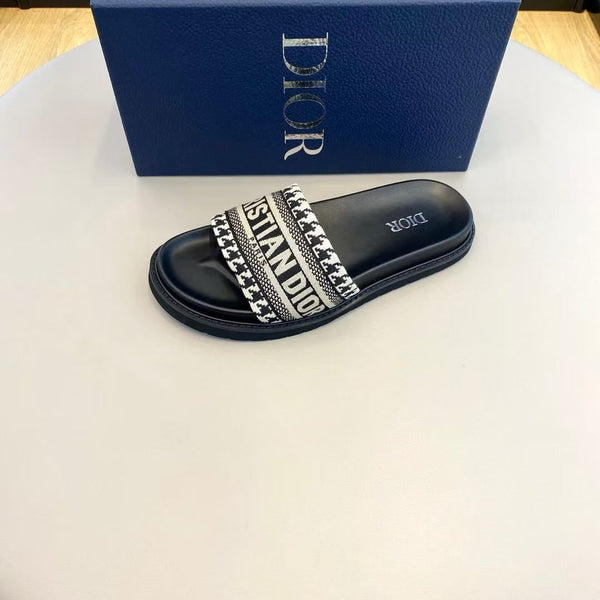 Premium Embroidered  Slide Sandal For Men