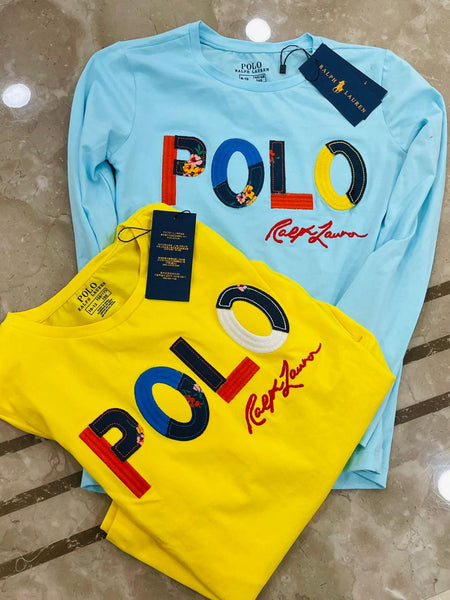 Imported Full Sleeve  Round neck T-shirt For Kids