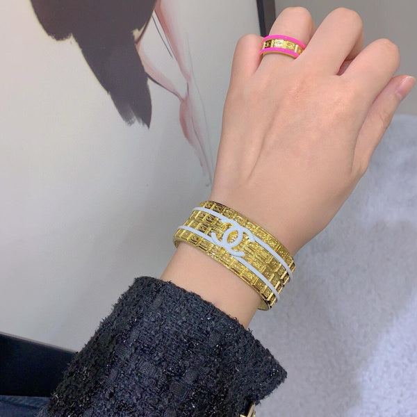 Premium New Edition  CC Logo Cuff Bracelet