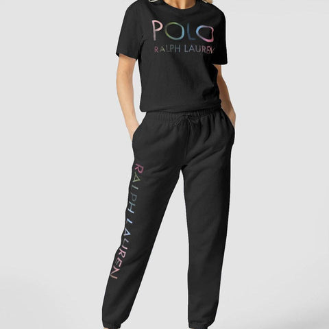 Stylish & Comfortable Pastel Logo  Co-ord Set for Women