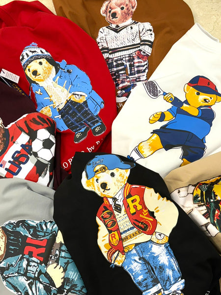 Premium  Round Neck Printed   Bear T-shirt