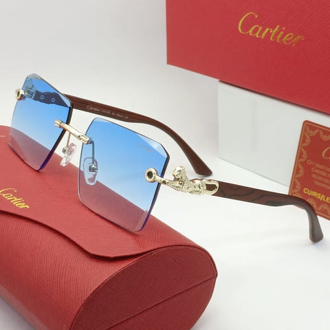 Premium Square Panther Initial Sunglasses for Men Bold & Stylish