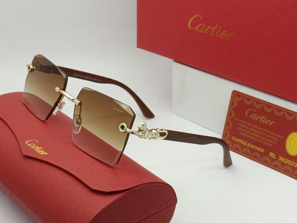 Premium Square Panther Initial Sunglasses for Men Bold & Stylish