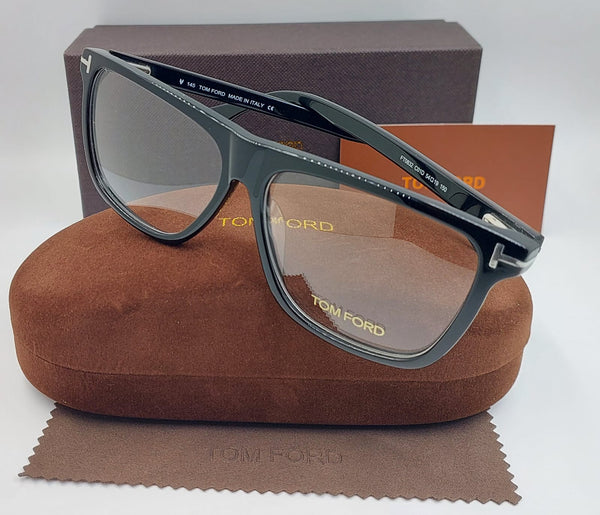 Premium  Signature T-Logo Black Acetate Eyeglass Frame  Luxury Optical Wear