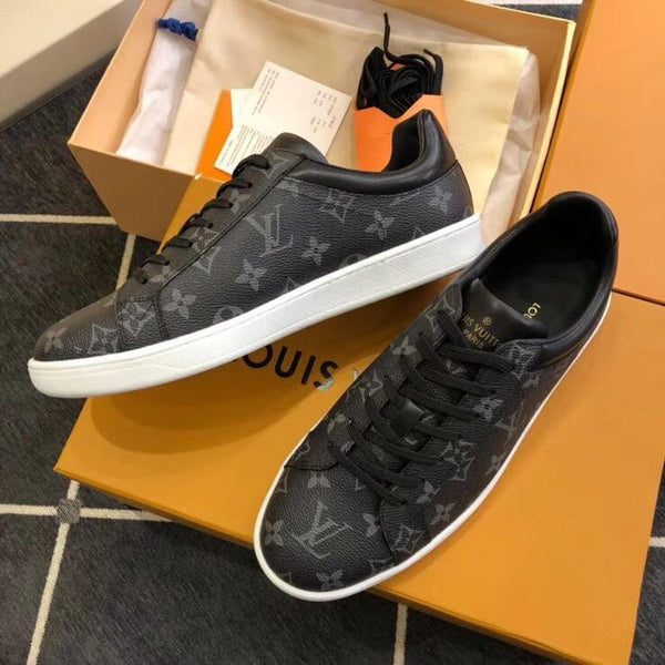 Black Monogram Low-Top Sneaker for Men