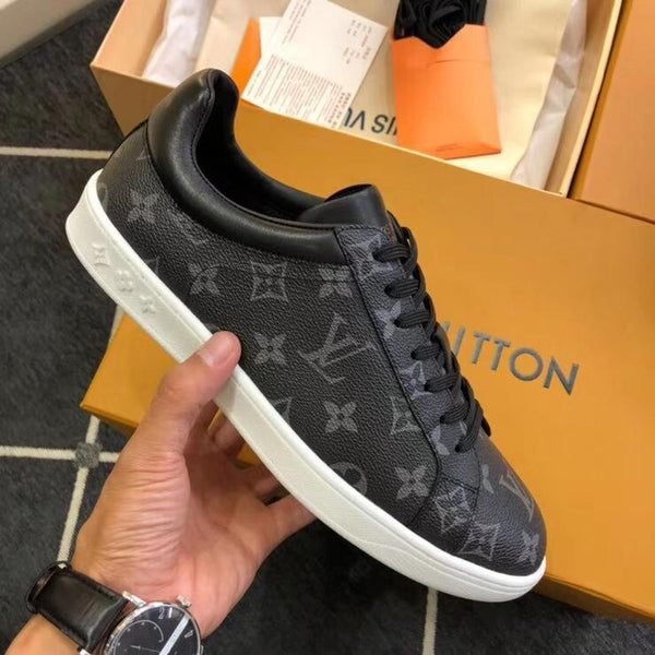 Black Monogram Low-Top Sneaker for Men