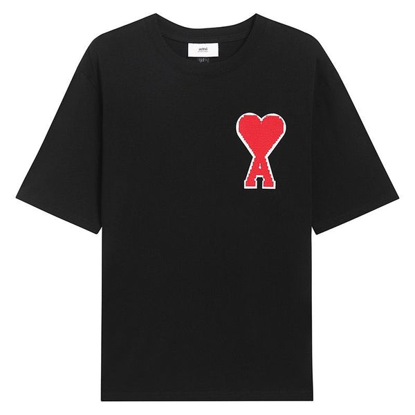 Premium  Mattiussi Navy Ami De Coeur Patch T-Shirt