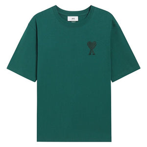 Emerald Green Oversized Cotton T-Shirt with Signature Embroidered Logo