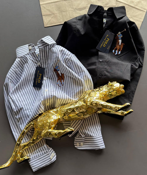 Kids' Classic Embroidered Polo Player Logo Shirts Timeless Elegance, Iconic Style