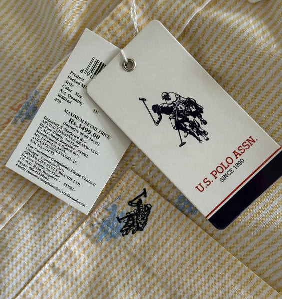 Premium  Classic Multicolor Pony Embroidered Striped Shirts