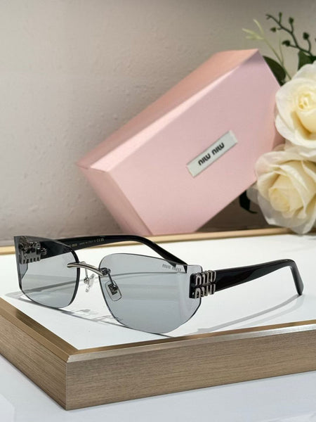 Luxury Shield Sunglasses with  Signature Gold Logo Detailing
