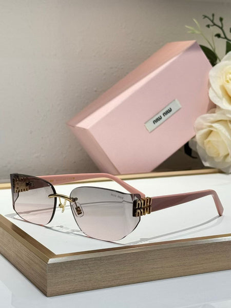 Luxury Shield Sunglasses with  Signature Gold Logo Detailing