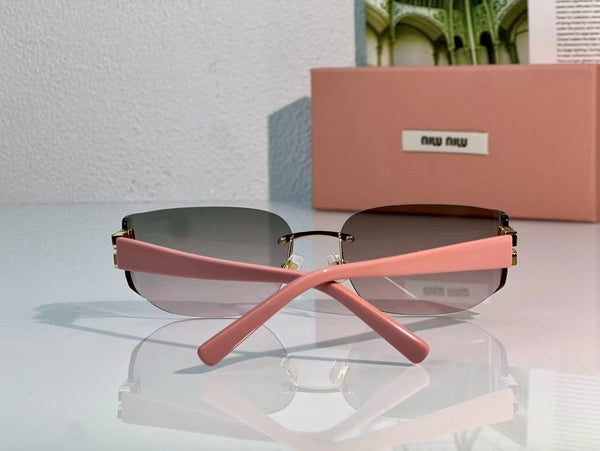 Luxury Shield Sunglasses with  Signature Gold Logo Detailing