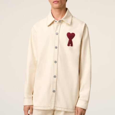 Premium Heart Logo De Coeur Denim Shirt