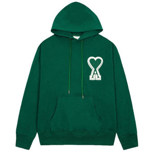 Forest Green Heart-A Logo Hoodie – Unisex Pullover Sweatshirt