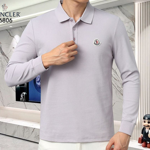 Men’s Classic Long-Sleeve Polo  Premium T-shirt