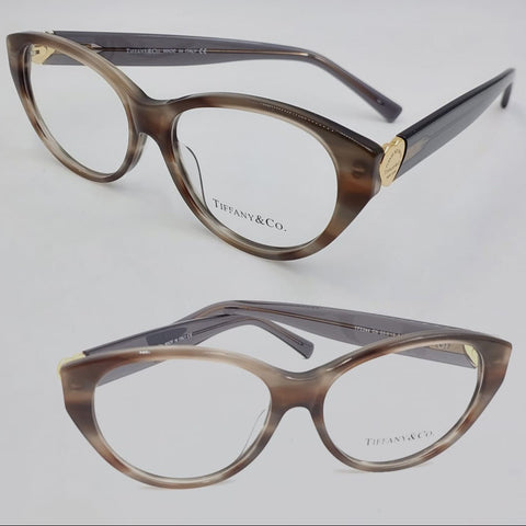 Tiffany & Co. eyeglasses on a light gray background