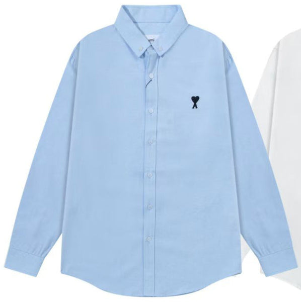 Premium  Button-Down Collar Logo-Embroidered  Shirt