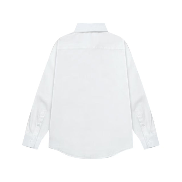 Premium  Button-Down Collar Logo-Embroidered  Shirt