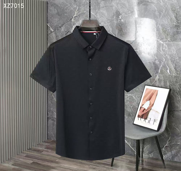 Luxury Patched Logo Regular Fit  Half Sleeve Shirt