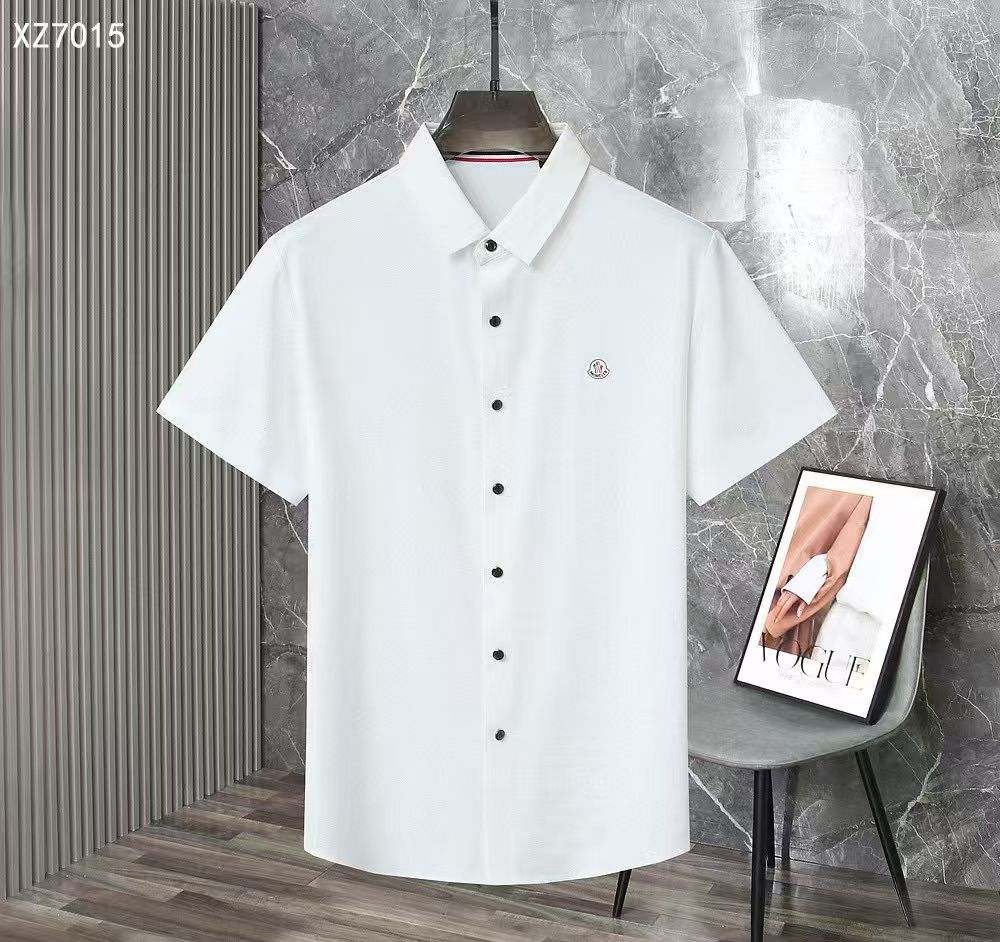 Luxury Patched Logo Regular Fit  Half Sleeve Shirt