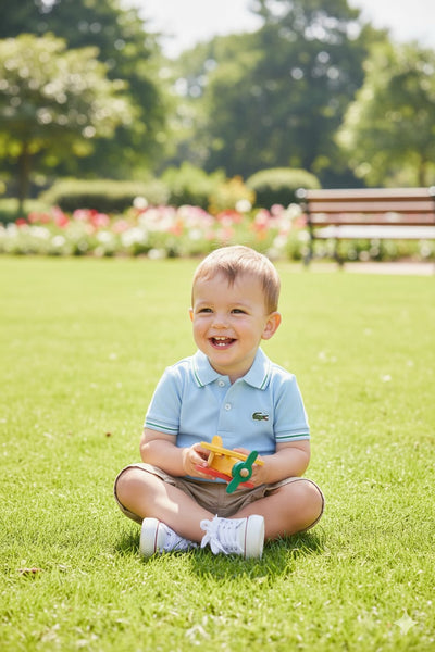 Luxury Regular Fit Trim Accent Polo T-shirt For Kids