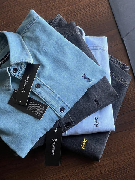 Luxury Branded Denim Shirt