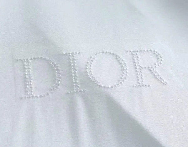 Branded Round Neck Embroidered Logo Cotton T-Shirt