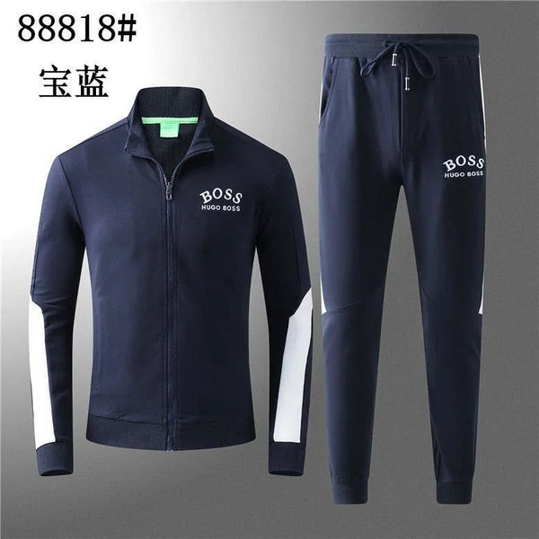 Premium Navy Tracksuit – Designer Jacket & Lower Set for Men