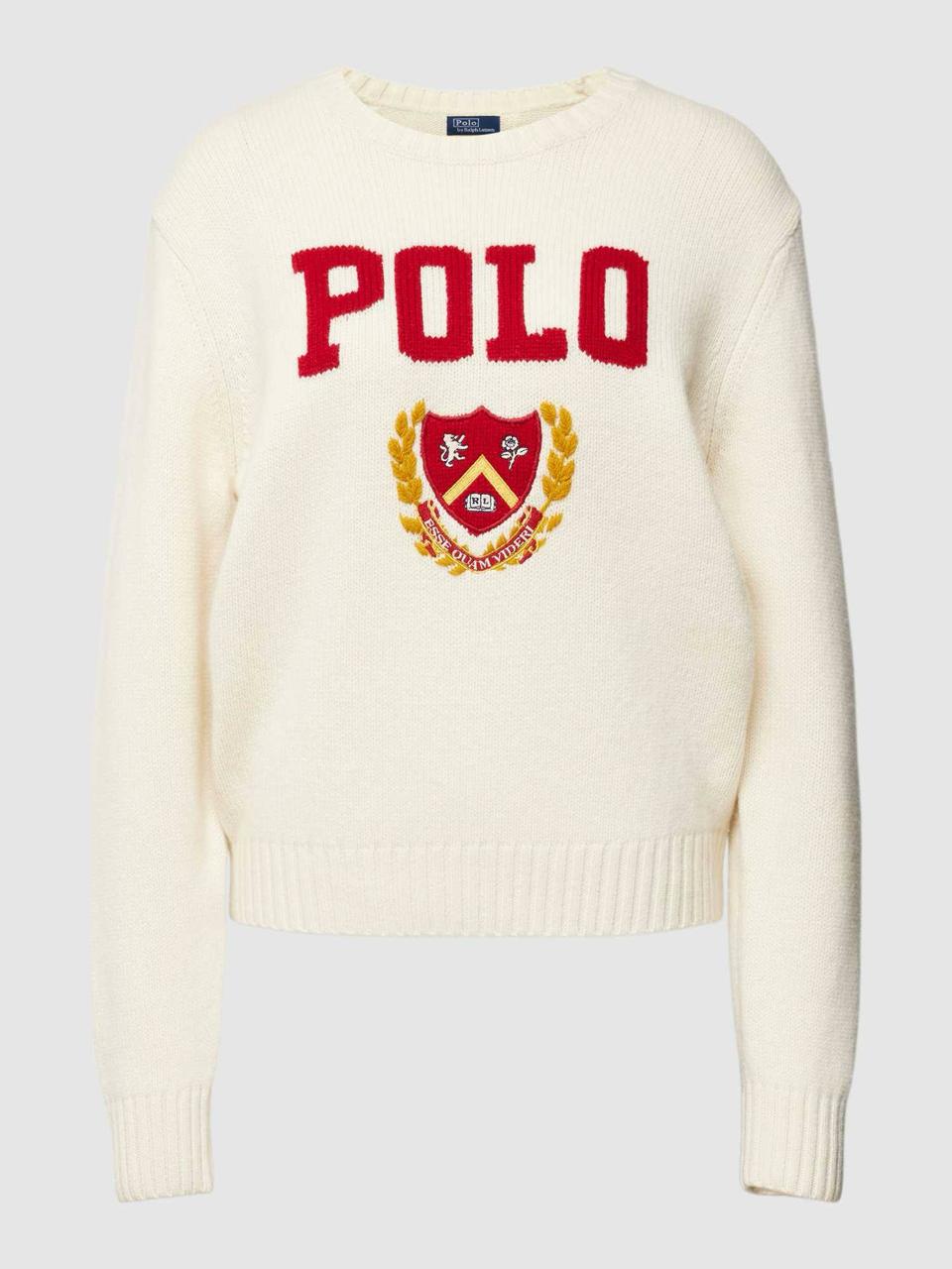 Premium Branded  Crest Logo Knit Sweater for Women
